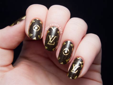 nail stamp louis vuitton|Louis Vuitton nail art ideas.